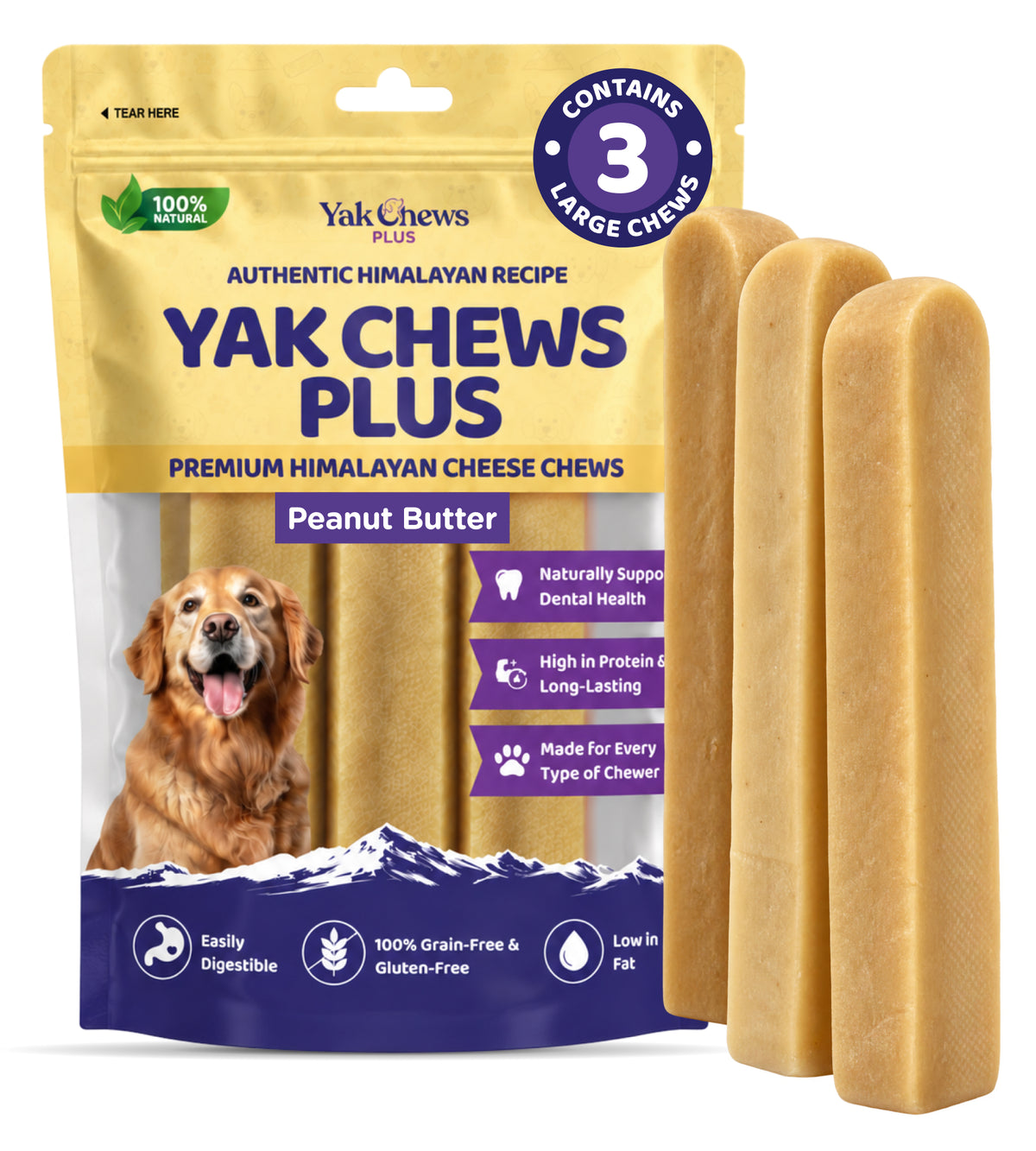 Infused Peanut Butter Yak Chew