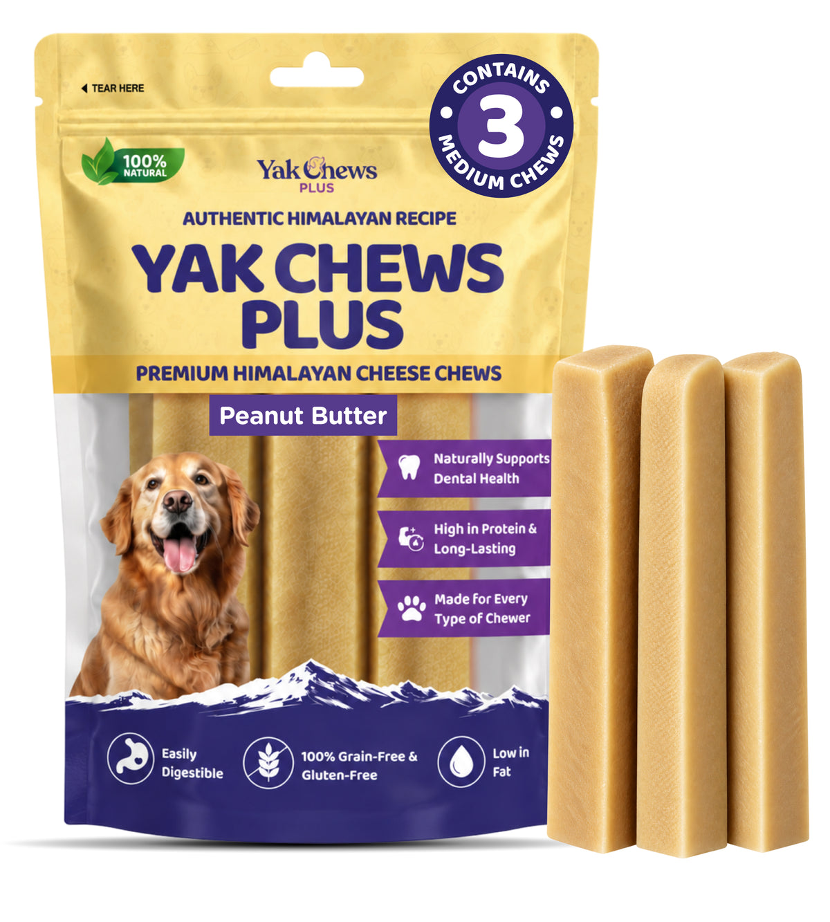 Infused Peanut Butter Yak Chew