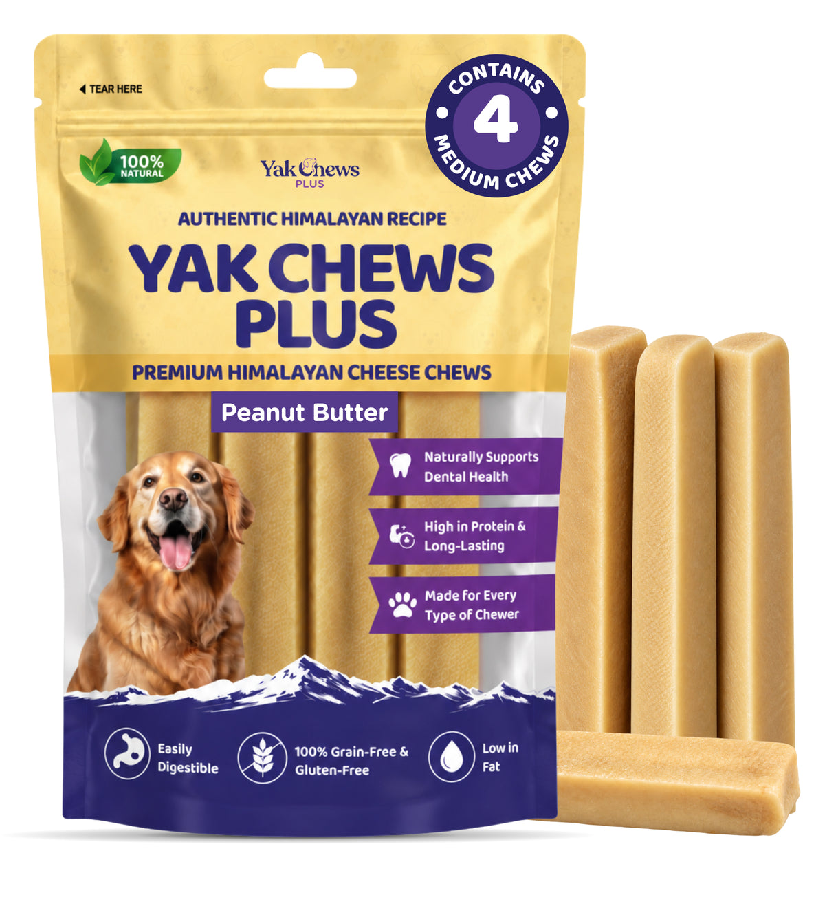 Infused Peanut Butter Yak Chew