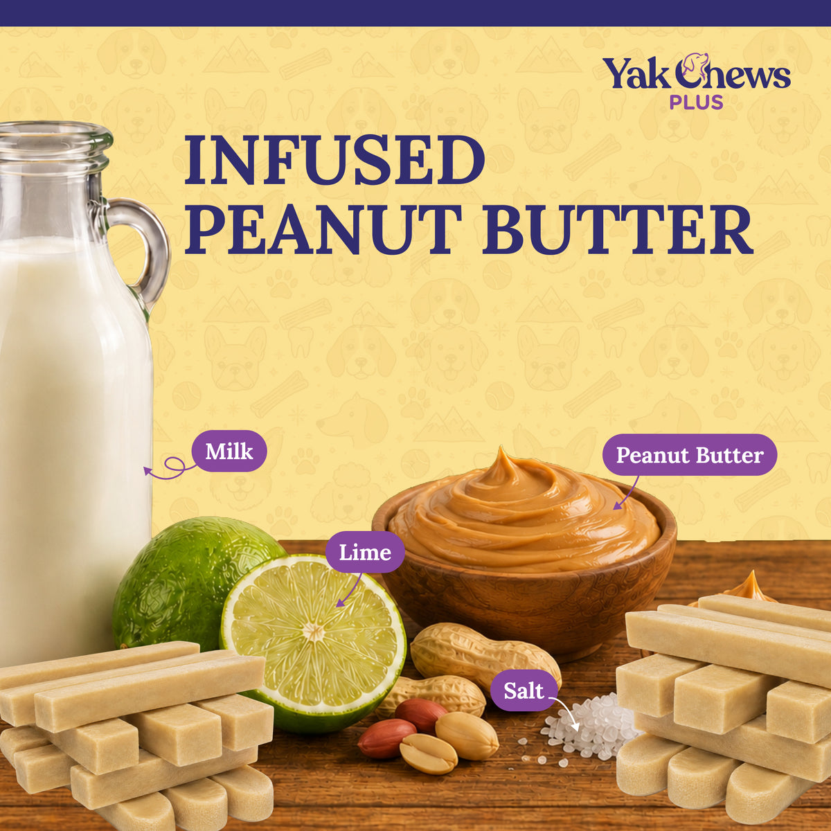 Infused Peanut Butter Yak Chew