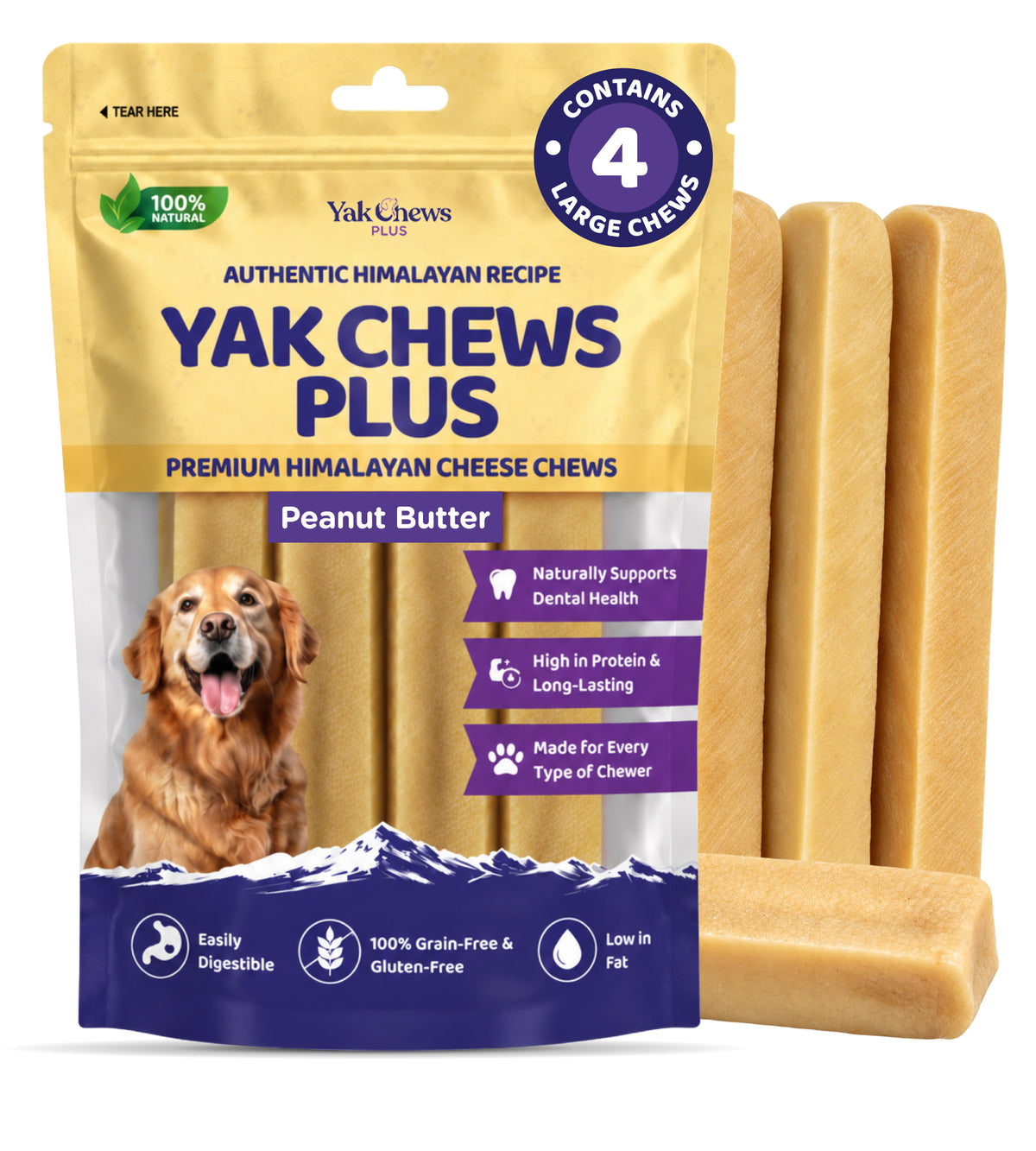 Infused Peanut Butter Yak Chew